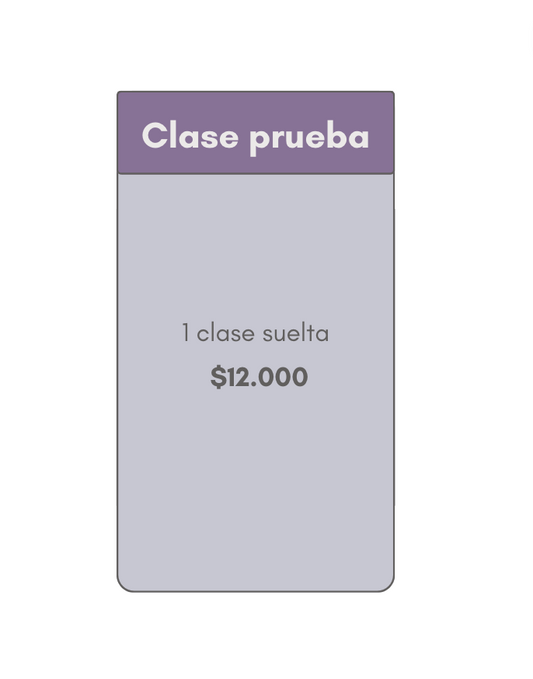 1 CLASE PRUEBA - O SUELTA